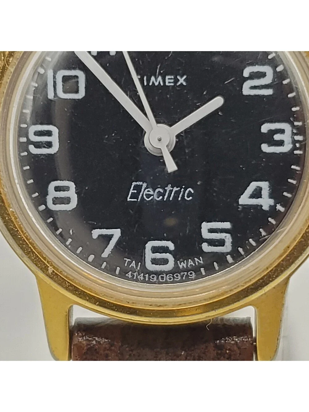 Vintage 1979 Timex Electric Watch Blue Dial Women C Cell For Parts Or Repair